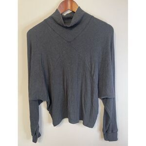 Project Social T Women's‎ Sweater Gray Long Sleeve Minimal Lagenlook Size M
